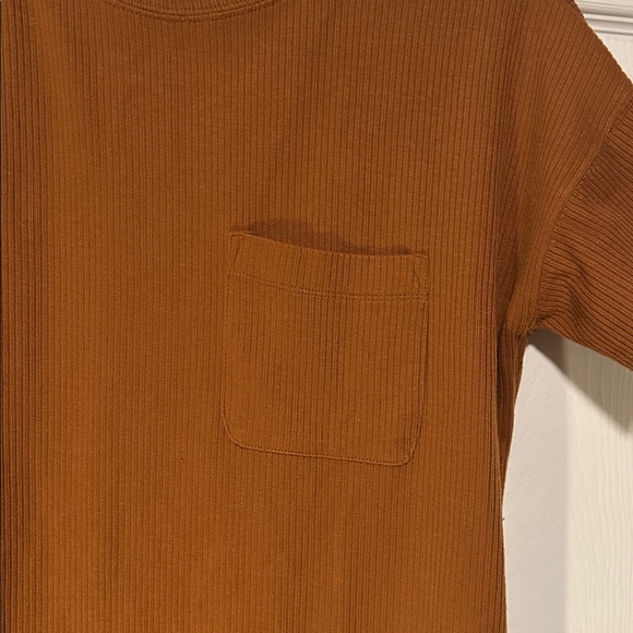 Madewell Brown Ribbed dress S - Picture 4 of 5